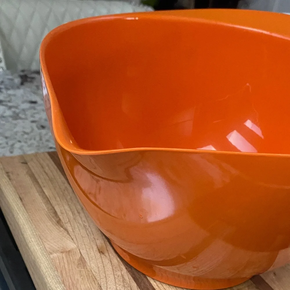Williams Sonoma Vibrant Orange Mixing Bowl